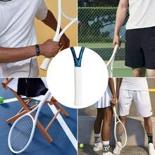 Tay cầm vợt tennis 6 món, cao su phẳng thấm mồ hôi và chống trượt, tăng cường tiếp xúc giữa tay và vợt, ngăn ngừa trượt trong các cuộc thi đấu căng thẳng, giữ cho tay cầm chắc chắn và tay khô ráo, thấm hút mồ hôi hiệu quả, mềm mại và hấp thụ sốc - Nhiều màu - Xem 2