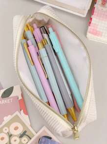 1pc Pencil Case - Durable Pen Pouch With Zipper, Stationery Organizer For School Supplies, Pen Bag For Office And Home Use