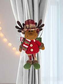 圣诞装饰新款窗帘扣老人雪人麋鹿家居装饰橱窗商场酒店装饰圣诞装饰圣诞装饰品房间装饰家居装饰墙面装饰 - 多色 - 查看 9