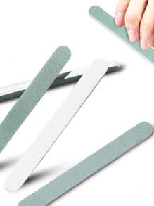 كتل إسفنجية نايل مزدوجة الجوانب وتلميع، مناسبة للأكريليك نايلز براقة، أداة العناية بالأكريل الطبيعية وأداة التلميع