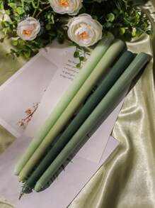 4pcs/Gradient Color Candle Set For Wedding, Festival, Candlelight Dinner, Home Decoration ,Customized Candles Are The Best Gift For Mothers And Loved Ones,30.5cm Long Pole Candle,Room Decor,Gifts Birthday Graduation