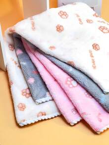 1pc Pet Bath Towel Mat, Quick Drying, Absorbent, Non-Shedding, Thick, Microfiber Cat Dog Pet Towel