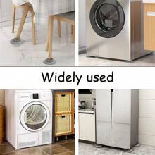 4pcs Shock-Absorbing Silicone Leg Pads, Anti-Slip Quiet Leveling Pads For Washing Machine Support Damper Stands