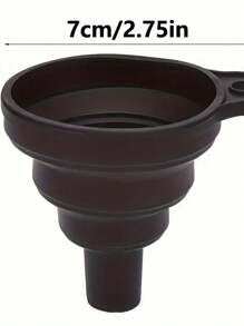 1pc Car Engine Oil Funnel, Car Universal Silicone Liquid Funnel, Foldable Portable Car Oil Change Funnel, Telescopic Long Neck Liquid Funnel