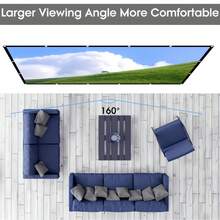 4K 72/100/120inch 3D Projection Screen, Projector Screen, Portable And Foldable High-Definition Anti-Wrinkle Projection Screen, Movie Projection Screen, 16:9 Indoor And Outdoor Dual-Sided Video Projection Screen, Suitable For All Models Of Projectors - Black and White - View 6