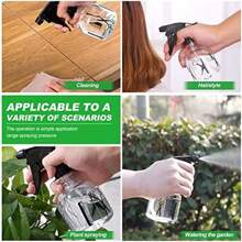 2个250毫升喷雾瓶，用于幼苗的雾化器喷雾瓶，用于花卉和植物的透明空水喷雾瓶，美发喷雾瓶 - 彩色 - 查看 2