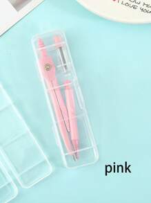 1pcMultifunctional Compass Pen Ruler Set Blue Geometry Tool For Drawing Measuring And School Supplies Design For Students And Professionals,Back To School Season, Gifts