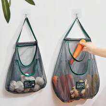 1/2 Stücke vielseitiger Küchen-Aufbewahrungsnetz-Beutel - Wandmontierter Organizer für Obst, Gemüse, Ingwer & Knoblauch | Unverzichtbares Wohnaccessoire (Bitte überprüfen Sie die Größe sorgfältig, bevor Sie eine Bestellung aufgeben.) - Verschiedenfarbig - Übersicht 1