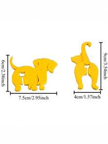 2pcs Funny Dog Gag Sealing Clips - Reusable Multi-Purpose Bag Clamps For Food Storage, Moisture-Proof Dust-Proof, Kitchen Organizer Accessories