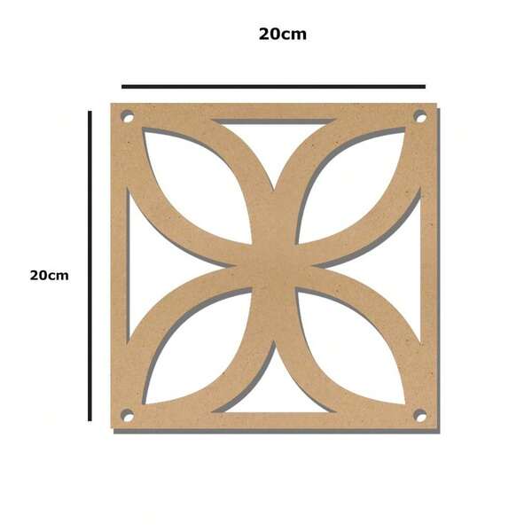 Kit 30 cobogó 20x20 cm MDF para decoração de casa quarto sala envio imediato