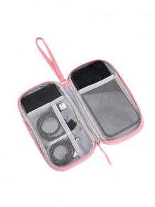 1pc Travel In Style With Our Waterproof Electronic Storage Bag - Perfect Storage For USB Sticks, Hard Drives, Headphones And More! Digital Accessory Storage Bag, Electronic Storage Travel Universal Cable Bag, Travel Organiser , Small Suitcase Accessories , Home Cruise Essentials Travel Bag, Mini Portable Travel Organiser , Portable Holiday Organiser.