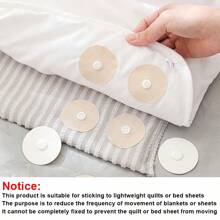 4件/8件轻薄床单固定扣，轻薄被子固定器，母子扣防滑固定器，沙发垫固定器，枕头防滑固定器，隐形防滑夹，可拆卸重复使用，适用于家庭卧室床上用品