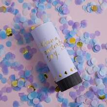 8pcs Multi-Color Paper Confetti Poppers, White Confetti, Party Atmosphere Maker, Suitable For Birthday/Wedding/Valentine's Day/Bachelor Party Celebrations Confetti Cannon, Streamer Poppers