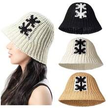 1 件女士夏季时尚镂空编织渔夫帽，户外轻便宽边针织太阳帽，休闲百搭 - MZ3064 - 查看 3