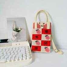 Women Shoulder Bags - 咖色拉長狗(手機包) - 查看 4