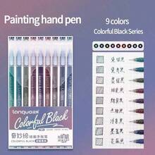 Bộ 9 bút bi Morandi màu, thân trong suốt, mực gel nhiều màu, ngòi 0.6mm, bút chấm, thích hợp để vẽ, tô màu, dùng làm văn phòng phẩm, quà tặng đồ dùng học tập cho học sinh. - Hồng - Xem 29