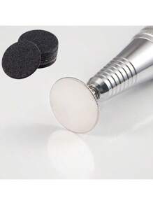 50Pcs With80/120/180/240 Mesh Shaft 25mm Electric Foot File Sandpaper Pedicure Disc For Dead Skin Remove Tools Set Replaceable Files Callus Feet Polisher,Nail Supplies,Nail Tools,Nail Art Tools,Back To School,Nails,Nail Tools For Press On Nails