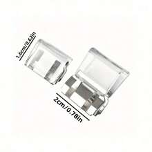 5 件透明裤腿夹，无缝裤脚固定器，防止裤子拖地 - 彩色 - 查看 3