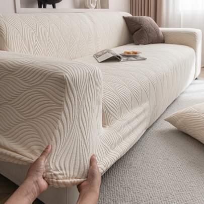 1 件多功能提花羊羔绒沙发套，家具防尘罩，可机洗，防宠物，适用于卧室、客厅、办公室和其他家居装饰，适合 1/2/3/4 座沙发（多种尺寸可选）