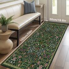 1pc Luxurious Floral Bohemian Area Rug, European And American Minimalist Classical Botanical Elements Rectangle Plush Soft Washable Area Rug, Suitable For Outdoor, Entryway, Living Room, Bedroom, Laundry Room, Bathroom, Game Room, All Season Large Size Wall-To-Wall Home Decor Carpet - Multicolor - View 16