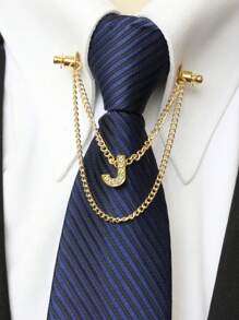 A-Z 26 Letter Collar Stays, Suit Collar Accessories, Formal Collar Stays, Collar Chain, Tie Chain, Men's Fashion Jewelry