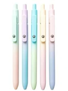 3支装 Startraveler 凝胶笔套装，极光点缀设计，按动式速干黑色墨水笔，0.7mm 细笔尖，优质可爱走珠笔，书写流畅，柔和粉彩色调，握感舒适，适合学校和办公室使用，返校必备