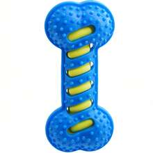 1pc Dog Chew Toy With Sound, Interactive Training Toy Bone, Durable Rubber Toy For Pet Boredom Relief - Cute Cartoon Dog Chew Toy, Essential Pet Accessory! Cartoon Style, Colorful, Bone Shaped, Durable Details, Sound Function, Suitable For Daily Play/Training/Holiday Celebration - Multicolor - View 13
