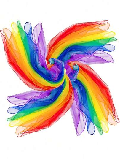 3/6件套蒙特梭利感官模型丝绸舞蹈丝带，教育配件，适合作为情人节、复活节、圣诞节、新年、万圣节礼物、生日礼物、2025新年礼物、返校用品、返校礼物（颜色随机）