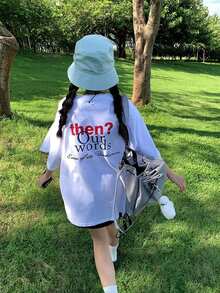 200g Pure Cotton T-Shirt 2025 Summer Ladies New Short Sleeve Pure Cotton Holiday Pattern Short Sleeve Round Neck Couple Wear Small Shirt Tops - 白色 - 查看 1