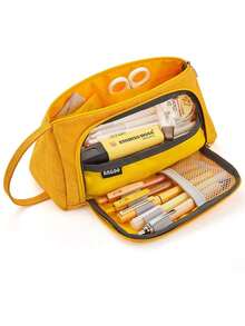 EASTHILL 大容量铅笔盒 大号铅笔袋 笔袋 高容量收纳盒 中学生大学办公室收纳盒 适合学生青少年女孩成人