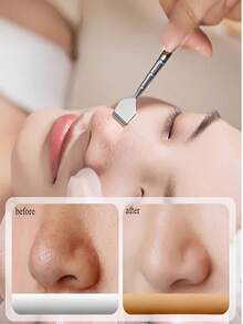 2件/4件装不锈钢双头黑头导出工具 - 专业双头导出器，符合人体工学的手柄，适用于挤压白头、黑头、粉刺和面部清洁。无需电池，便携式设计，耐用材质，易于清洁，是美容爱好者的必备品，专为护肤而设计。 - 銀色 - 查看 7