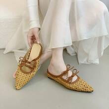 Women Flat Sandals - 黑色 - 查看 6