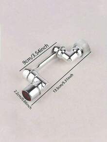 1/2/3/5pcs 1440° Swivel Kitchen Sink Faucet Aerator, Plastic Sprayer Head, Universal Rotatable Splash Filter Faucet Extension For Wash Basins, Sink Accessories, Ideal For Home Improvement Kitchen Items Kitchen Accessories Kitchen Tools - Silver - View 3