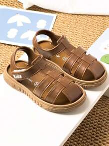 Spring And Summer New Boy's And Girl's Sandals - Simple And Fashionable Soft Soled Closed Toe Children's Shoes, Suitable For Indoor And Outdoor Hiking Shoes, Beach Shoes, Vacation Shoes