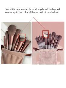 15 pièces Ensemble de pinceaux de maquillage, 13 pinceaux de maquillage et 2 éponges de maquillage, utilisation double humide et sèche, outils de maquillage essentiels, cadeau idéal pour Noël, Nouvel An, Fête des Mères, Remise des diplômes