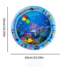 PETSIN Water Filled And Inflatable Round And Square Cat Water Sensory Play Mat, Pet Waterbed, Dog And Cat Summer Cooling Floor Mat, Animal Oasis Pet Water Sensory Mat, Waterbed Play Mat, Thickened PVC Anti-Scratch, Feel Cool And Comfortable Pet Mat - Multicolor - View 9