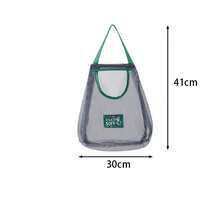 1/2 Stücke vielseitiger Küchen-Aufbewahrungsnetz-Beutel - Wandmontierter Organizer für Obst, Gemüse, Ingwer & Knoblauch | Unverzichtbares Wohnaccessoire (Bitte überprüfen Sie die Größe sorgfältig, bevor Sie eine Bestellung aufgeben.) - Verschiedenfarbig - Übersicht 6