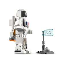 LEGO Creator 三合一航天飞机拼装玩具，适合儿童，适合 6 岁及以上男孩和女孩的创意礼物，可将此航天飞机玩具拼装和重建成宇航员形象或宇宙飞船，31134，圣诞节礼物 - 31134 - 查看 7
