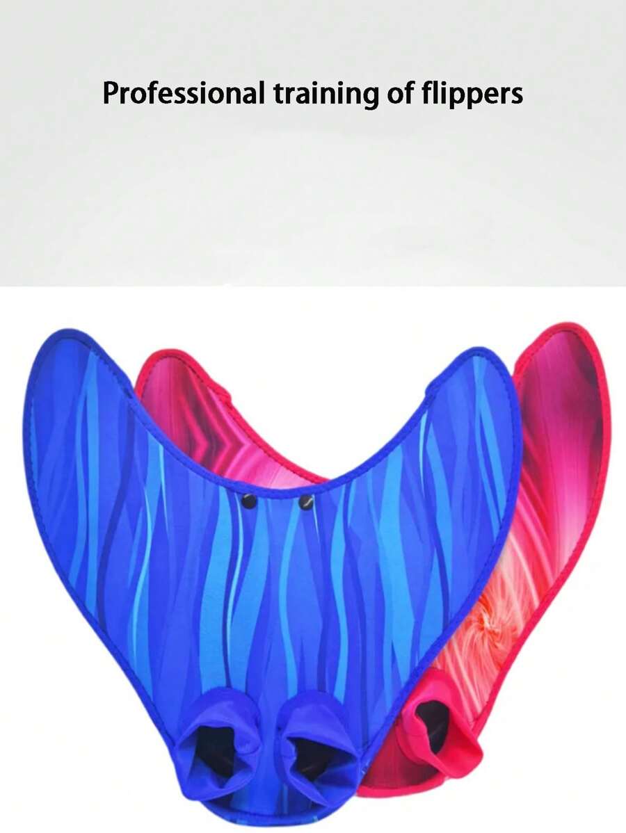 美人鱼游泳脚蹼，专业浮潜自由潜水脚蹼，连体手套，训练脚蹼，专业训练游泳脚蹼