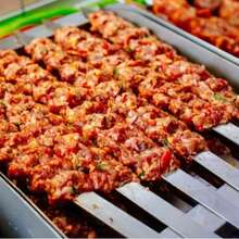 60cm Wide Stainless Steel Flat Barbecue Skewers Without Wooden Handle, Heavy Duty Kebab Skewers For Turkish, Brazilian, European Grill, Outdoor Cooking, Camping, Durable