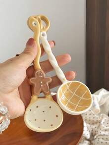 Lingurițe de supă drăguțe în formă de desert, lingură de pâine ceramică, lingură drăguță pentru fructe de pădure, lingurițe de desert în formă de brioșă/ananas/croissant, lingurițe adorabile pentru bucătărie