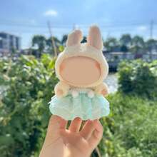 [仅衣服] 热销新款1/2/3代17厘米Labobo毛绒娃娃衣服，可爱甜美毛球吊带裙，适合 - 彩色 - 查看 13