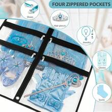 2 przezroczyste torby na ubrania do tańca z 4 kieszeniami, odpowiednie dla tancerzy; 40-calowe torby na stroje taneczne dla dzieci, odpowiednie do podróży i zawodów tanecznych; można w nich wieszać i przechowywać sukienki, mundury itp.; czarne, pyłoszczelne torby wykonane z poliestru; 1 bardzo duża, gruba torba przeciwkurzowa; torba do przechowywania spódniczek do tańca dla dziewcząt - Czarne - Zobacz 6