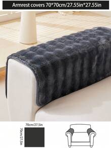 1 件厚毛绒沙发垫套，现代简约防滑保暖沙发座垫，防尘可洗沙发套，柔软防褪色，宠物友好，适合 L 型沙发和 1/2/3/4 座沙发，适用于卧室、办公室、客厅 - 深灰色 - 查看 16