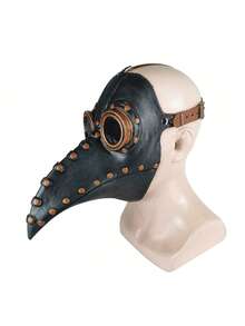 1 件多色可选可调节成人均码趣味中世纪蒸汽朋克瘟疫医生鸟面具乳胶朋克角色扮演面具喙成人万圣节角色扮演道具、派对礼物、生日礼物、礼品填充物、生日派对、房间装饰、墙壁装饰、（某些部件可能是随机的）、节日必需品、秋季、感恩节、万圣节、圣诞节、狂欢节、万圣节道具、万圣节派对、国庆节、秋季 - 彩色 - 查看 9