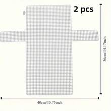 10pcs White Plastic Canvas Needlework Bed Sheets - Square Grid Embroidery & Cross-Stitch Mesh Mats For DIY Crafts, Bookmarks, Bags, Cups - Hand-Knitting Supplies For Beginners & Experts, Sewing Supplies - As shown - View 15