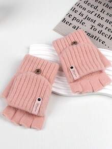 1 双露指可转换针织手套，适合 3-16 岁儿童，男女通用设计，秋冬季保暖，不影响书写灵活性。 - 彩色 - 查看 22