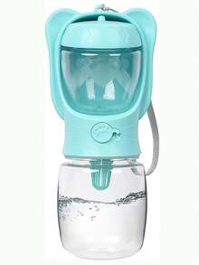 1pc Portable Pet Travel Bottle For Dog And Cat For Outdoor Dog Outing Dog Stuff - Màu xanh bạc hà - Xem 3