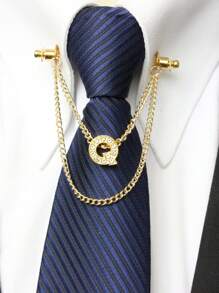 A-Z 26 Letter Collar Stays, Suit Collar Accessories, Formal Collar Stays, Collar Chain, Tie Chain, Men's Fashion Jewelry