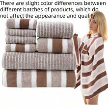 8pcs/Set Coral Fleece Towel Set: 2 Bath Towels, 2 Hand Towels, 4 Face Towels, Luxurious Soft And Absorbent Towels - Ideal For Adults And Youths At Home And Camping, Christmas And Halloween Gifts. Comfortable For Hands And Face - Perfect For Daily Use, SPA And Gym, Soft, Thick, And Absorbent - Suitable For Daily Use And Special Occasion Gifts Shower Towels For Beaty Salon, Hotel Sports,Home Essentials, Towel, Skin Care